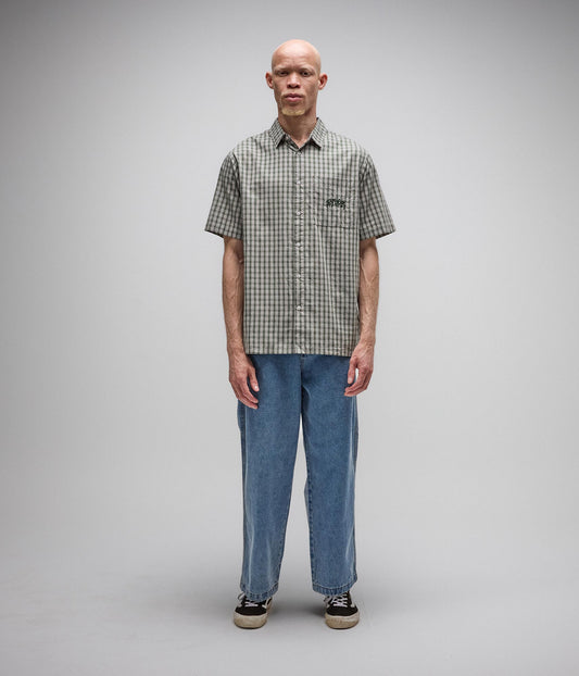VIVIAN CHECK SS SHIRT // PINE