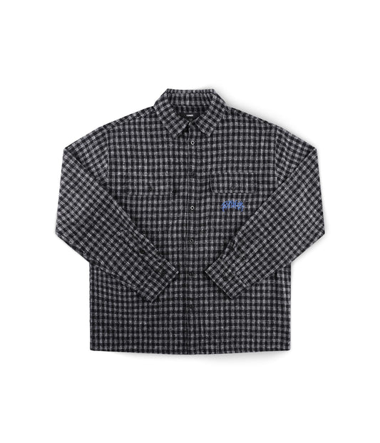 VIVIAN FLANNEL LS SHIRT // WORN BLACK
