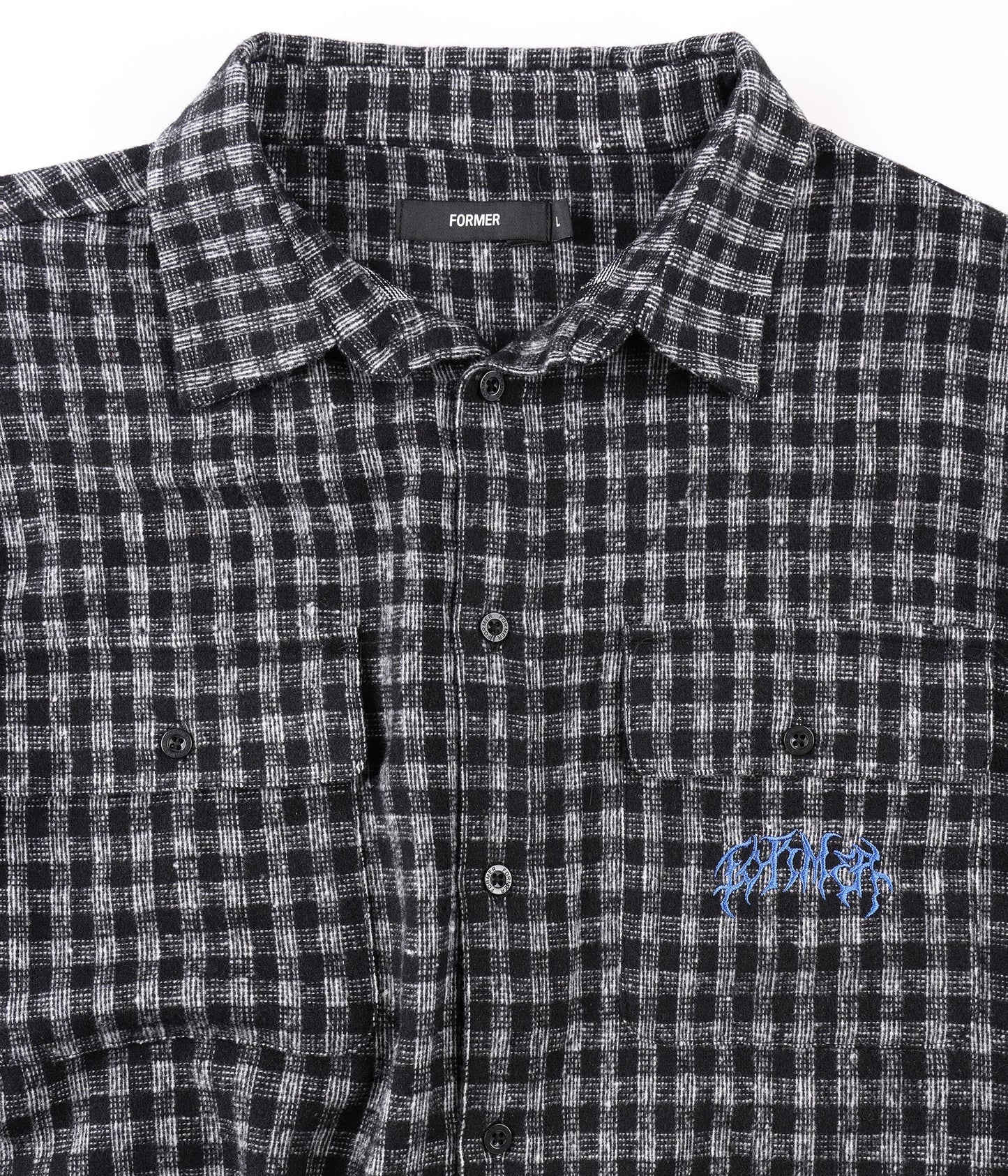 VIVIAN FLANNEL LS SHIRT // WORN BLACK