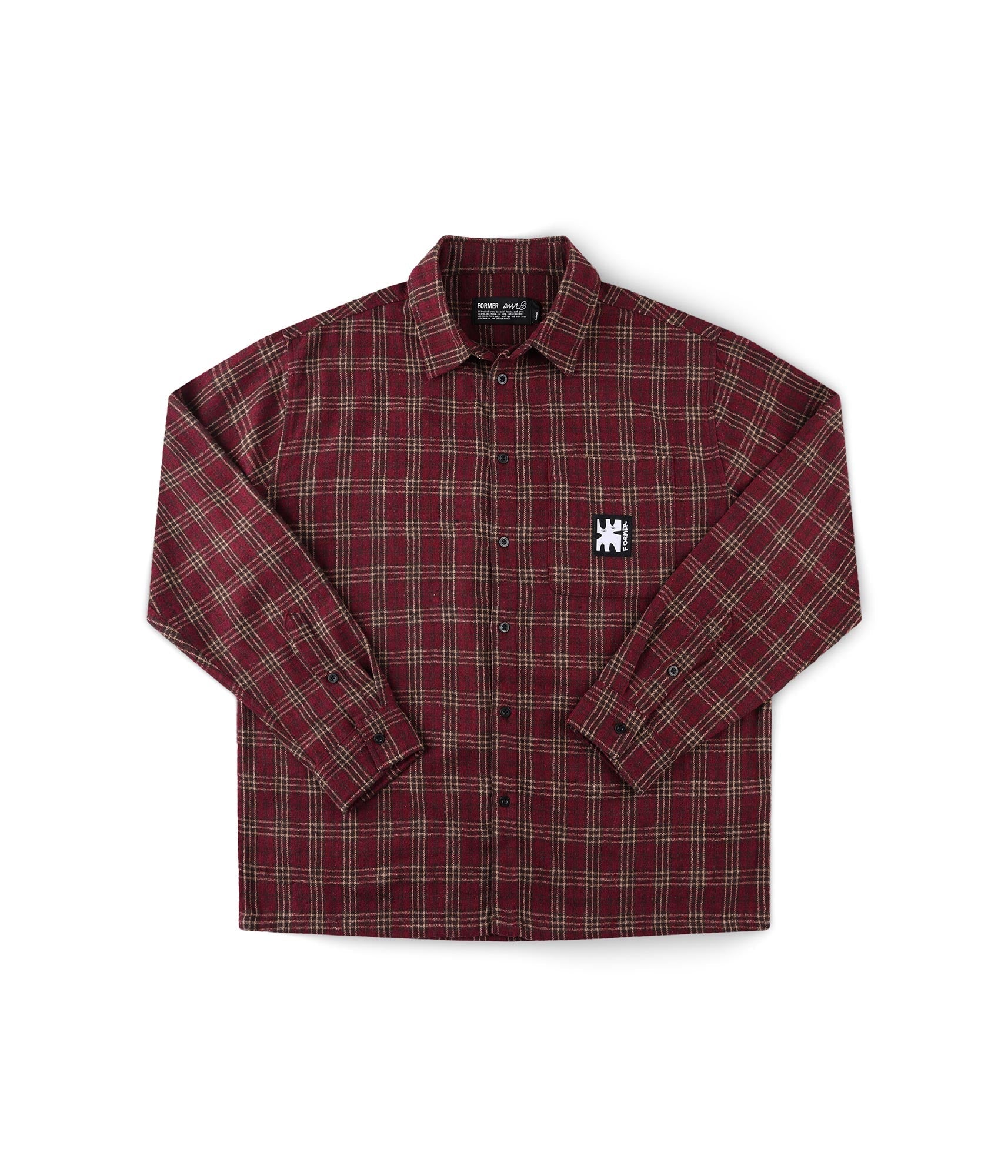 REYNOLDS FLANNEL LS SHIRT // RED – FORMER MERCHANDISE