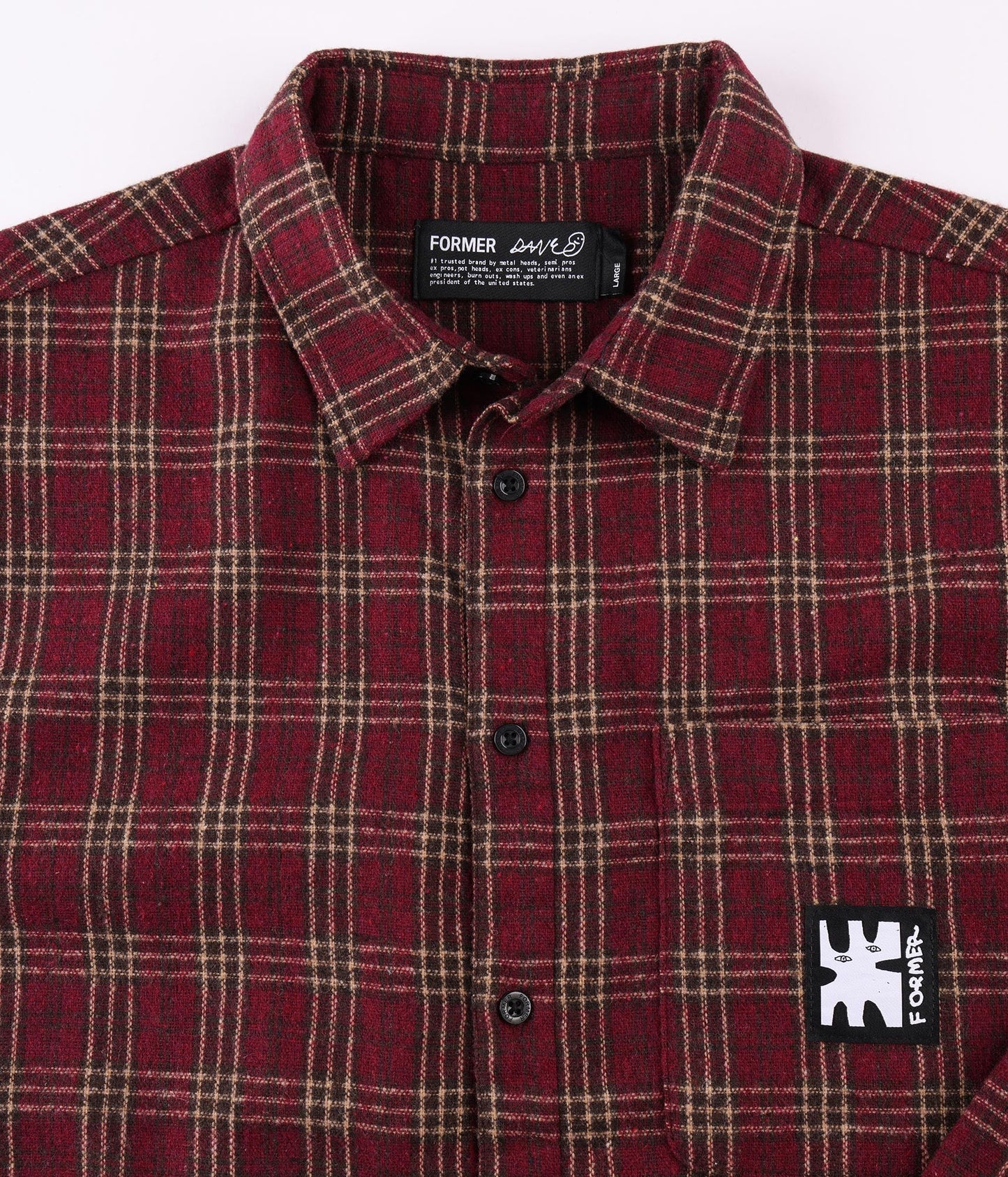 REYNOLDS FLANNEL LS SHIRT // RED