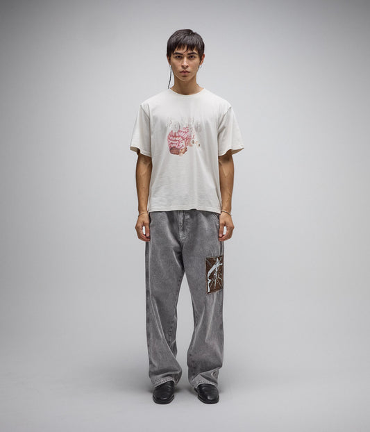 AWAKE SHRUNKEN T-SHIRT // BONE