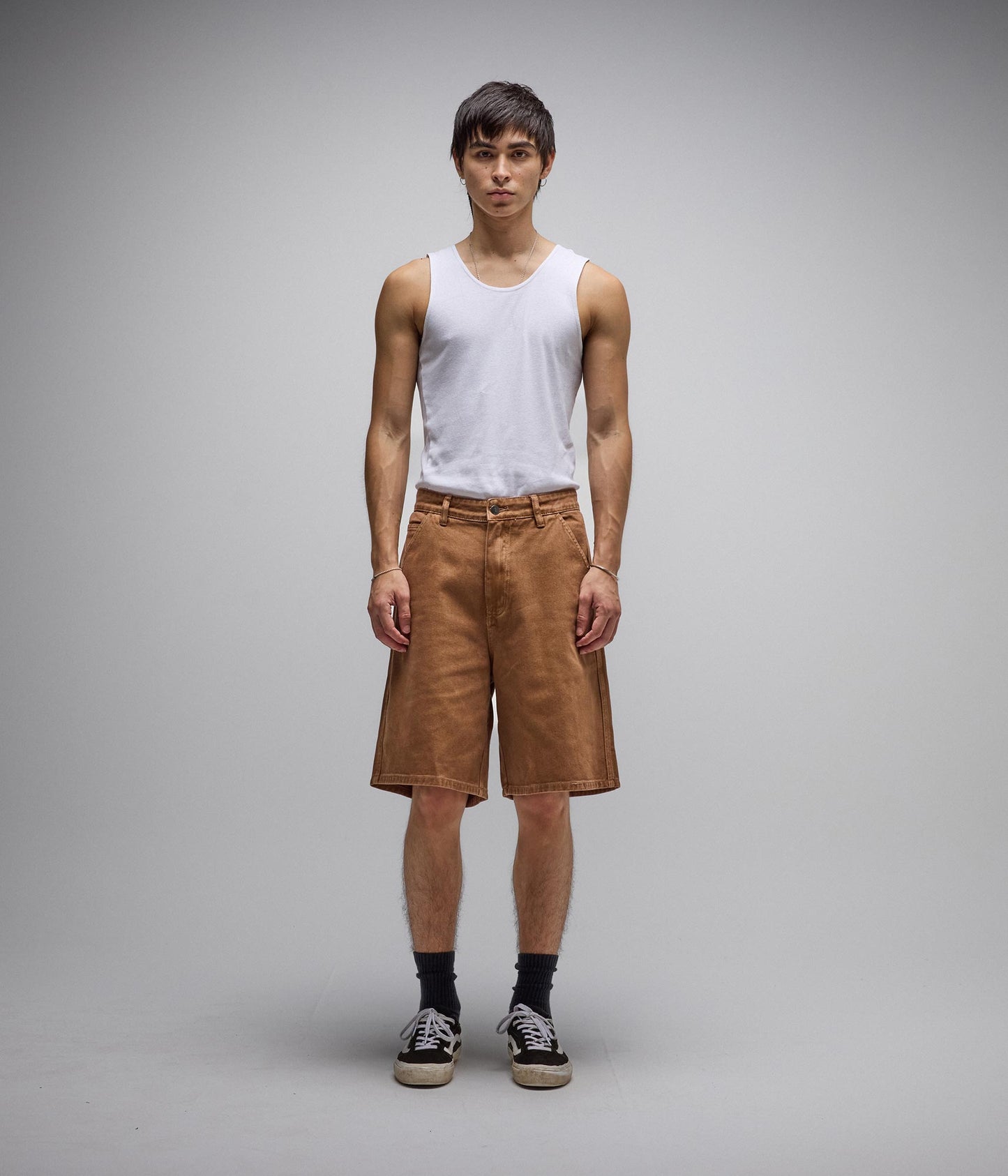 REYNOLDS DENIM WALKSHORT // WASHED BROWN