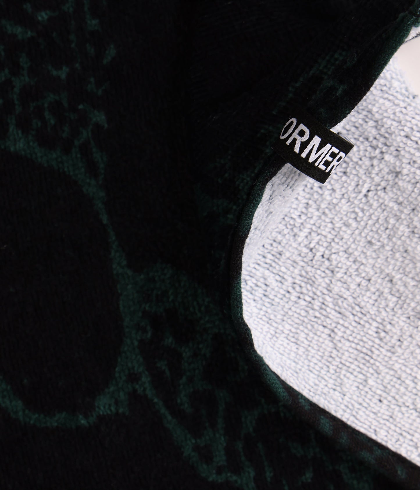 SLANT F TOWEL // BLACK