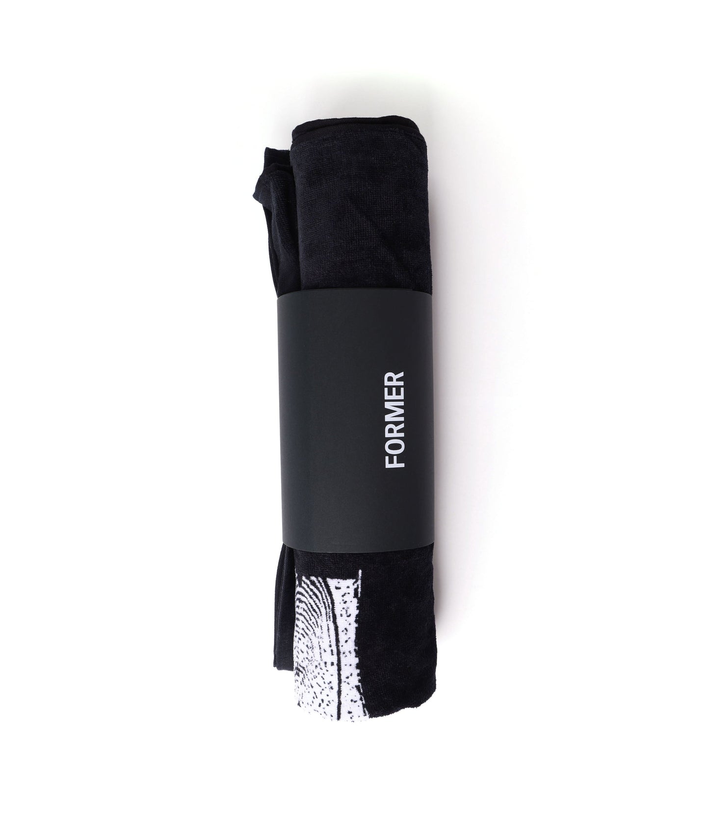 SLANT F TOWEL // BLACK