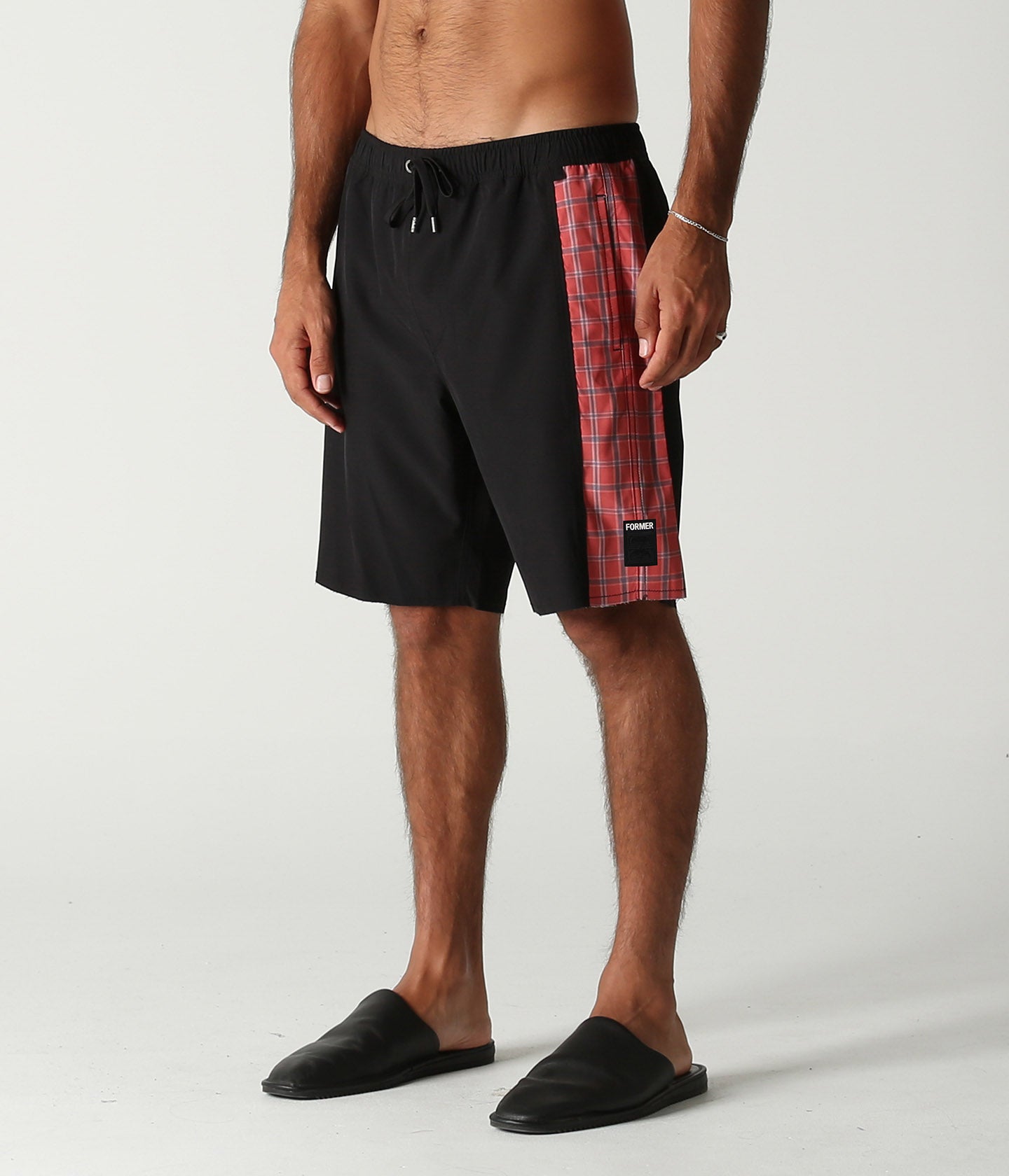 SWANS FRAY SWIM TRUNK // BLACK ORANGE