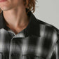 BROADCAST PLAID SS SHIRT // BLACK OMBRE