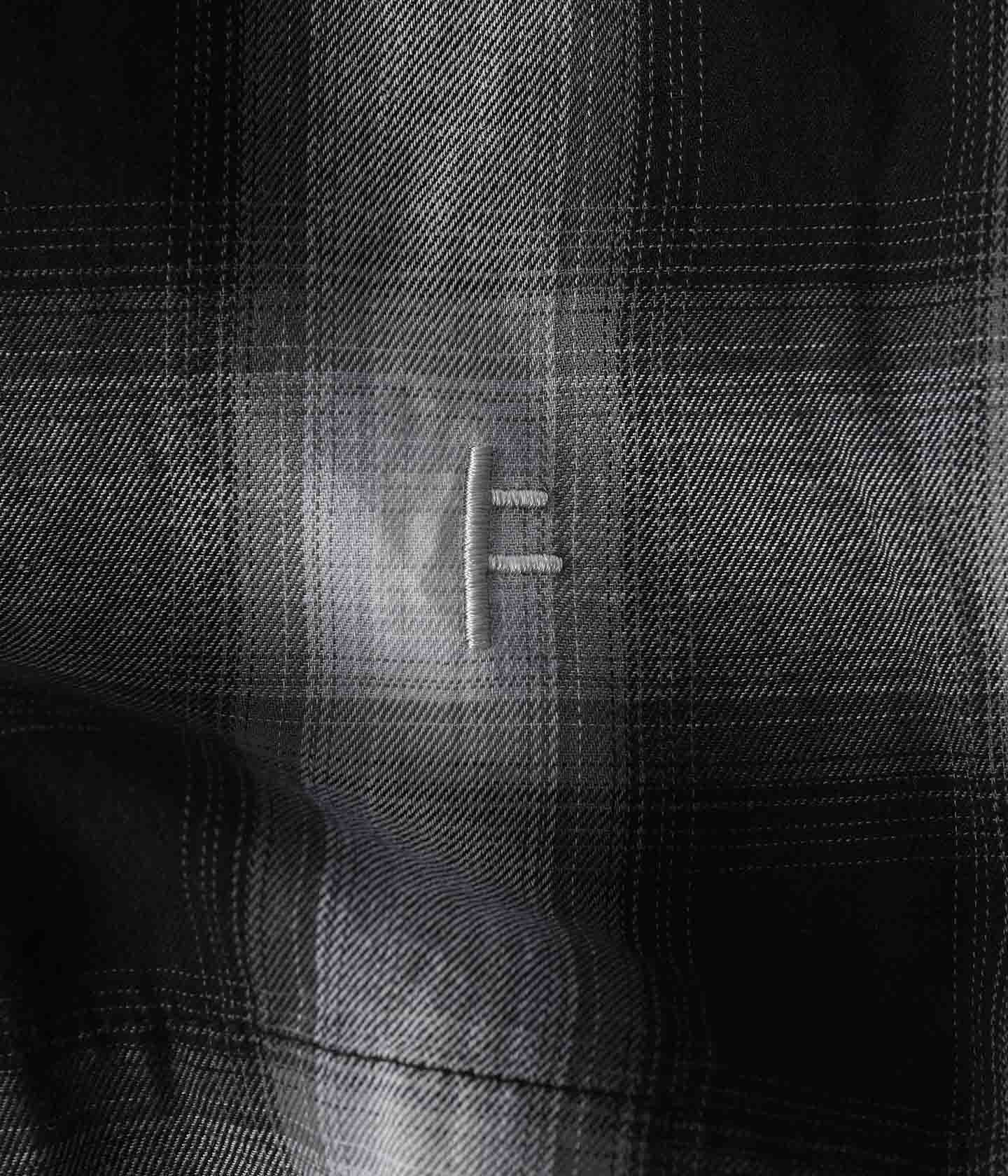 BROADCAST PLAID SS SHIRT // BLACK OMBRE