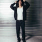 RECURRENT F LINED ZT HOOD // BLACK