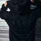 RECURRENT F LINED ZT HOOD // BLACK