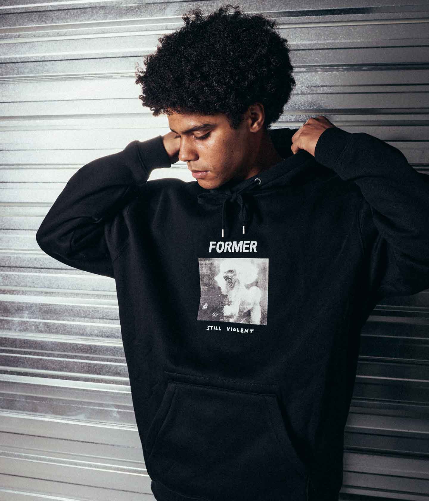 WAR POODLE HOOD // BLACK