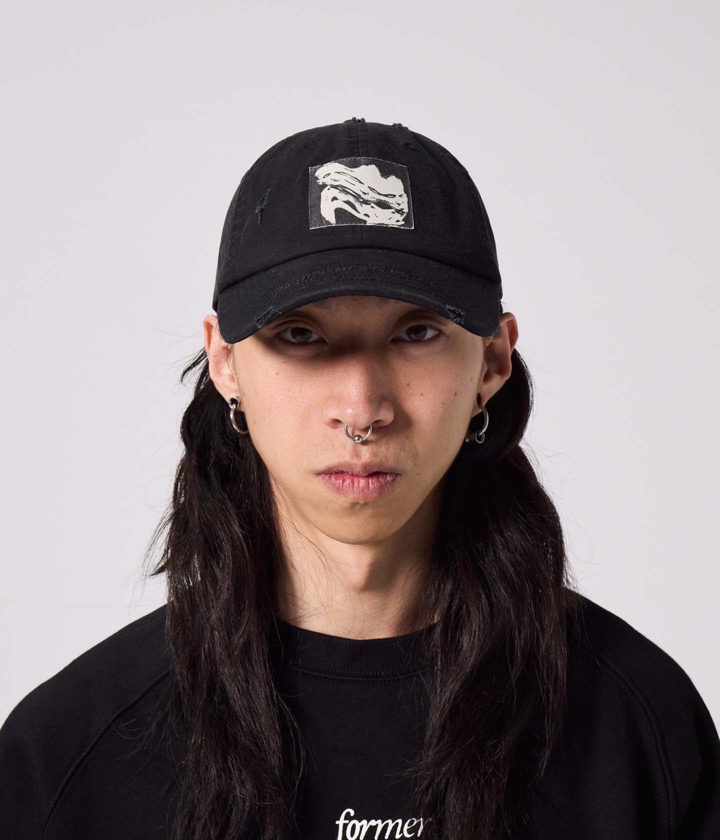 DISTORT PATCH CAP // BLACK