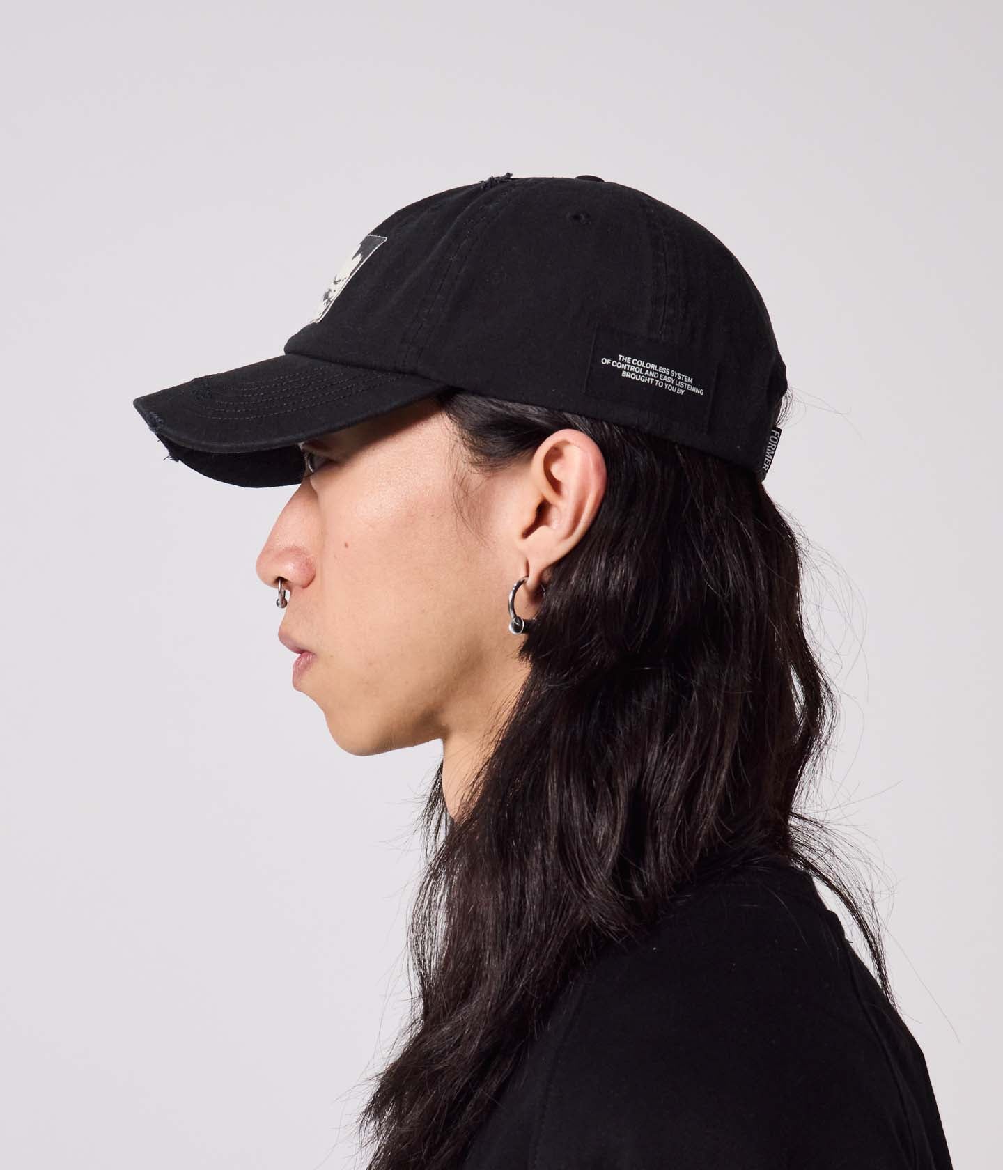 DISTORT PATCH CAP // BLACK
