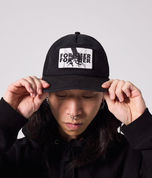 SPLINTER TRUCKER CAP // BLACK