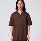 AG OPEN COLLAR POLO // COPPER