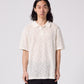AG CROCHET KNIT POLO // BONE