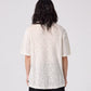 AG CROCHET KNIT POLO // BONE