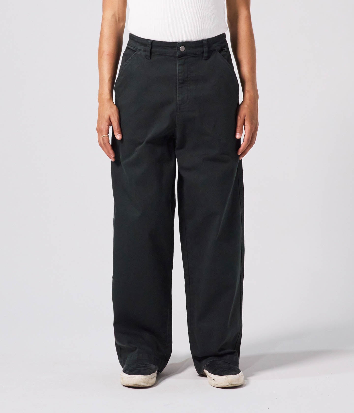 REYNOLDS DENIM OVERDYE PANT // IVY STONE
