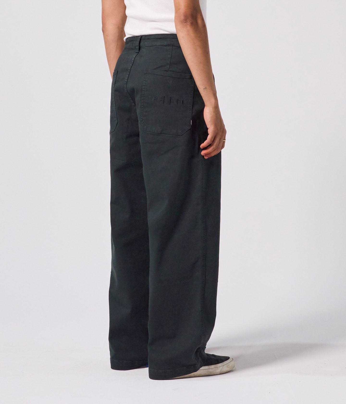 REYNOLDS DENIM OVERDYE PANT // IVY STONE