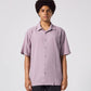 VIVIAN HERRINGBONE SS SHIRT  // MAUVE