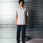 VIVIAN HERRINGBONE SS SHIRT  // MAUVE