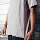 VIVIAN HERRINGBONE SS SHIRT  // MAUVE