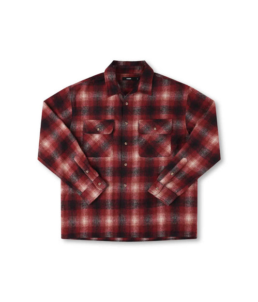 MANNERS FLANNEL LS SHIRT // RED