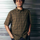 WINDOWPANE SS SHIRT // OLIVE