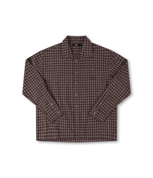 MARQUEE FLANNEL LS SHIRT // BROWN