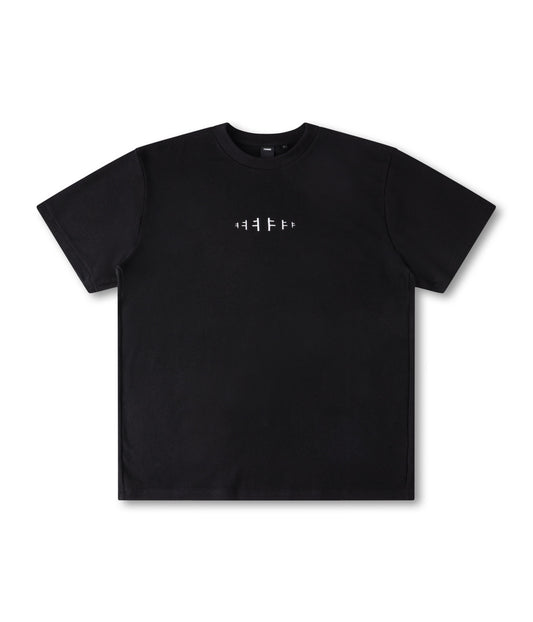 RECURRENT F WAFFLE T-SHIRT // BLACK