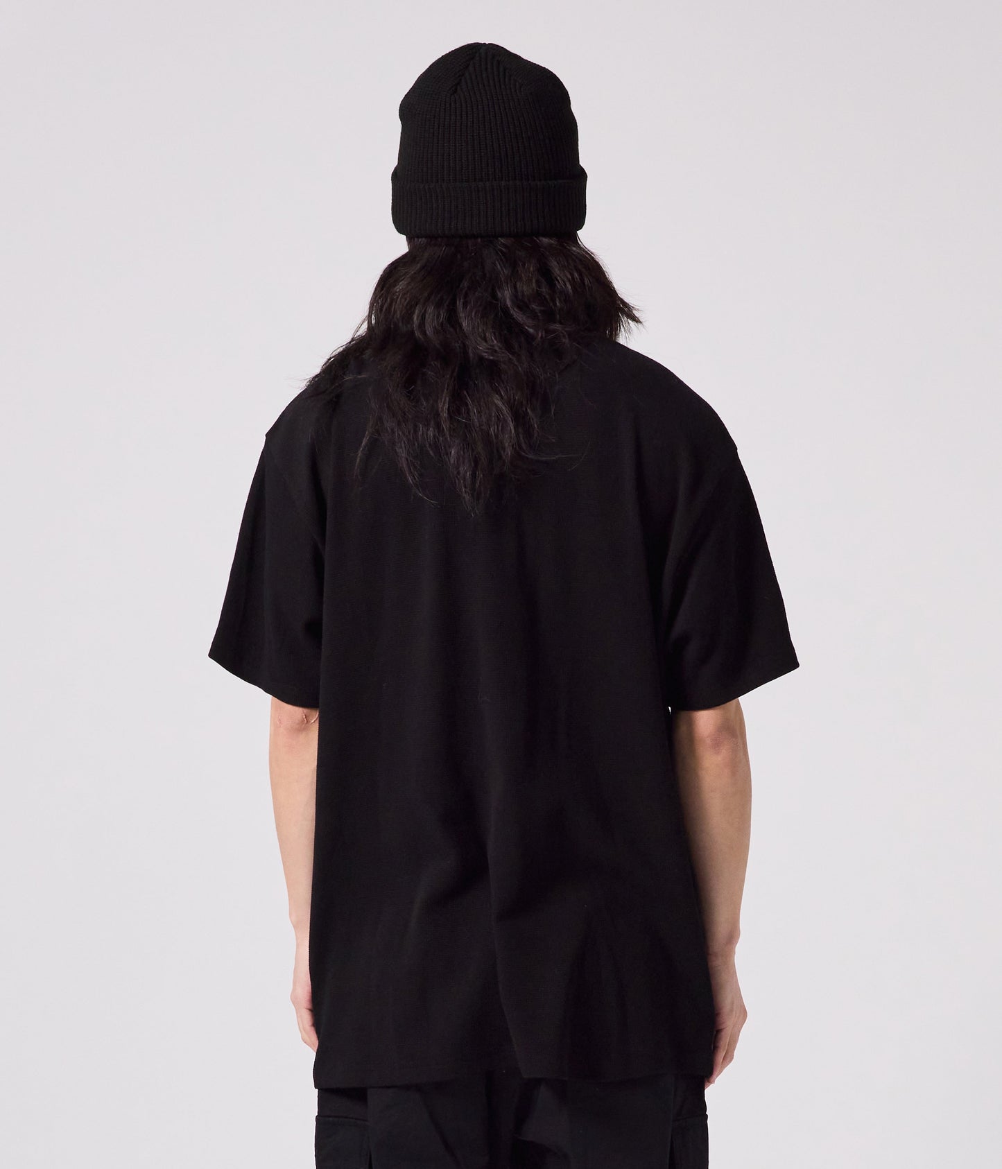 RECURRENT F WAFFLE T-SHIRT // BLACK
