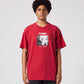 WAR POODLE T-SHIRT // WASHED RED
