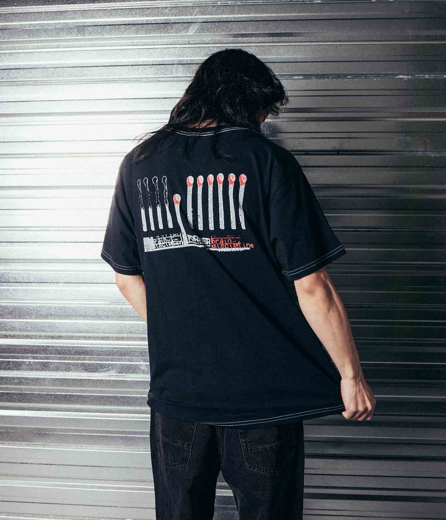 Tシャツ・カットソー [OUTSTANDING]MOT SERIES TEE(FIRE ANGELS)_VINTAGE BLACK USED】90'S BLACK ANGEL T-SHIRT | KONBINI