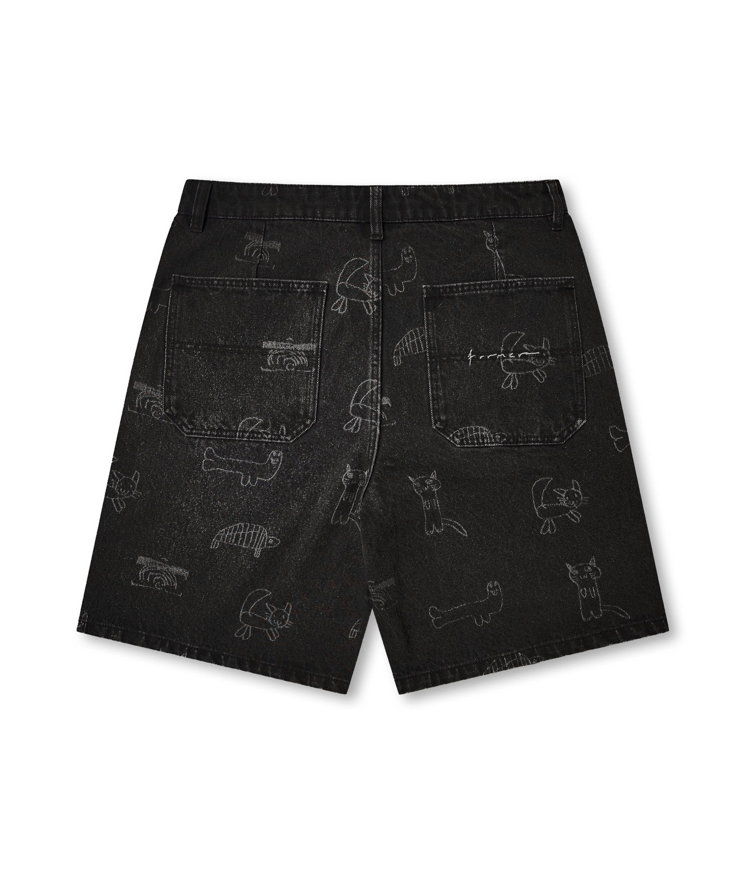 REYNOLDS DENIM 21' WALKSHORT // WASHED BLACK YARDAGE – FORMER
