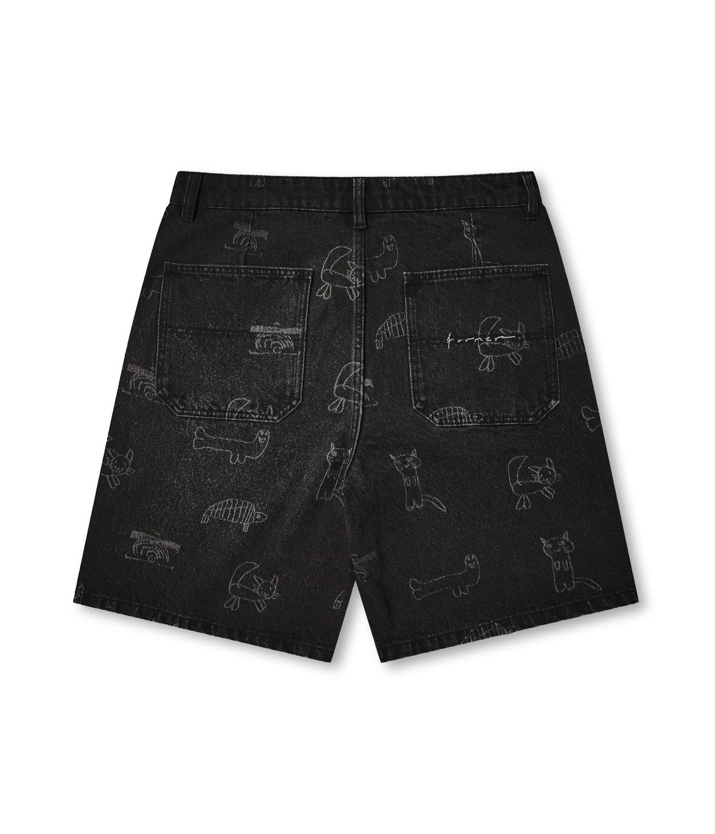 REYNOLDS DENIM 21' WALKSHORT // WASHED BLACK YARDAGE