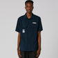 SCRATCHED SS WORK SHIRT // CADET