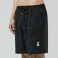 GLOBAL MIND SWANS 18" SWIM TRUNK // BLACK