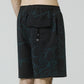 GLOBAL MIND SWANS 18" SWIM TRUNK // BLACK