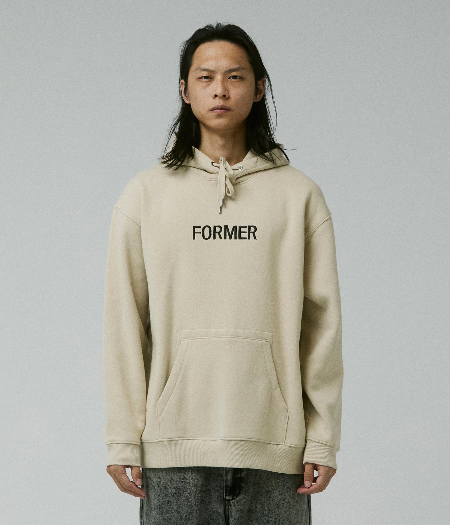 LEGACY EMB HOOD // BONE