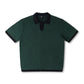AG OPEN COLLAR POLO // PETROL