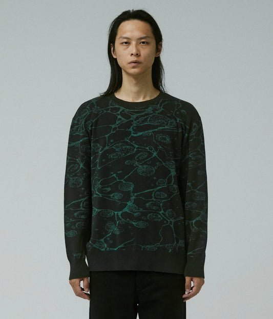 GLOBAL MIND CREW KNIT // BLACK