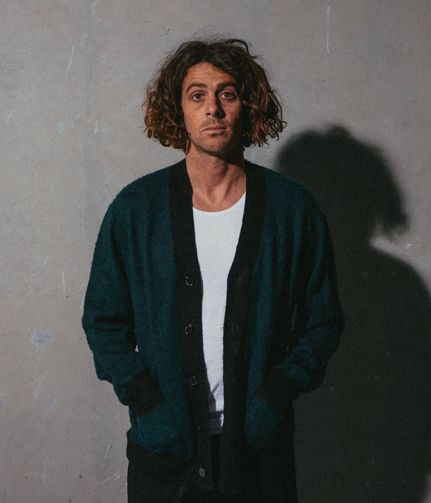 ACTION CARDIGAN // PETROL