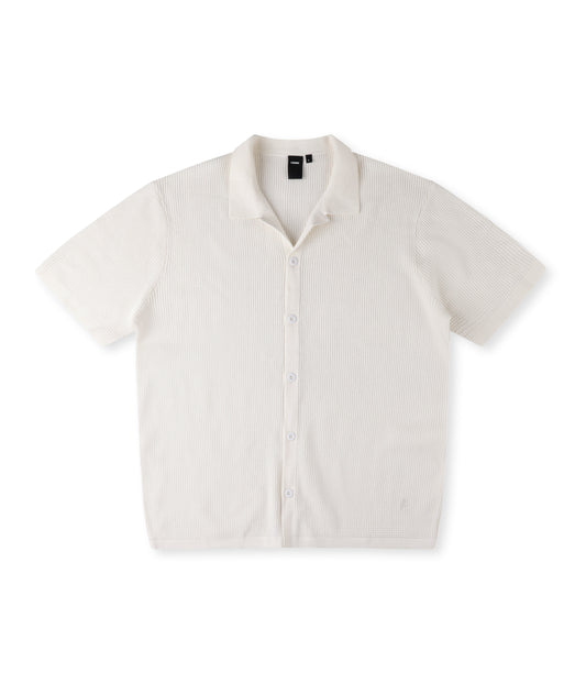 MARILYN WAFFLE SS KNIT // BONE