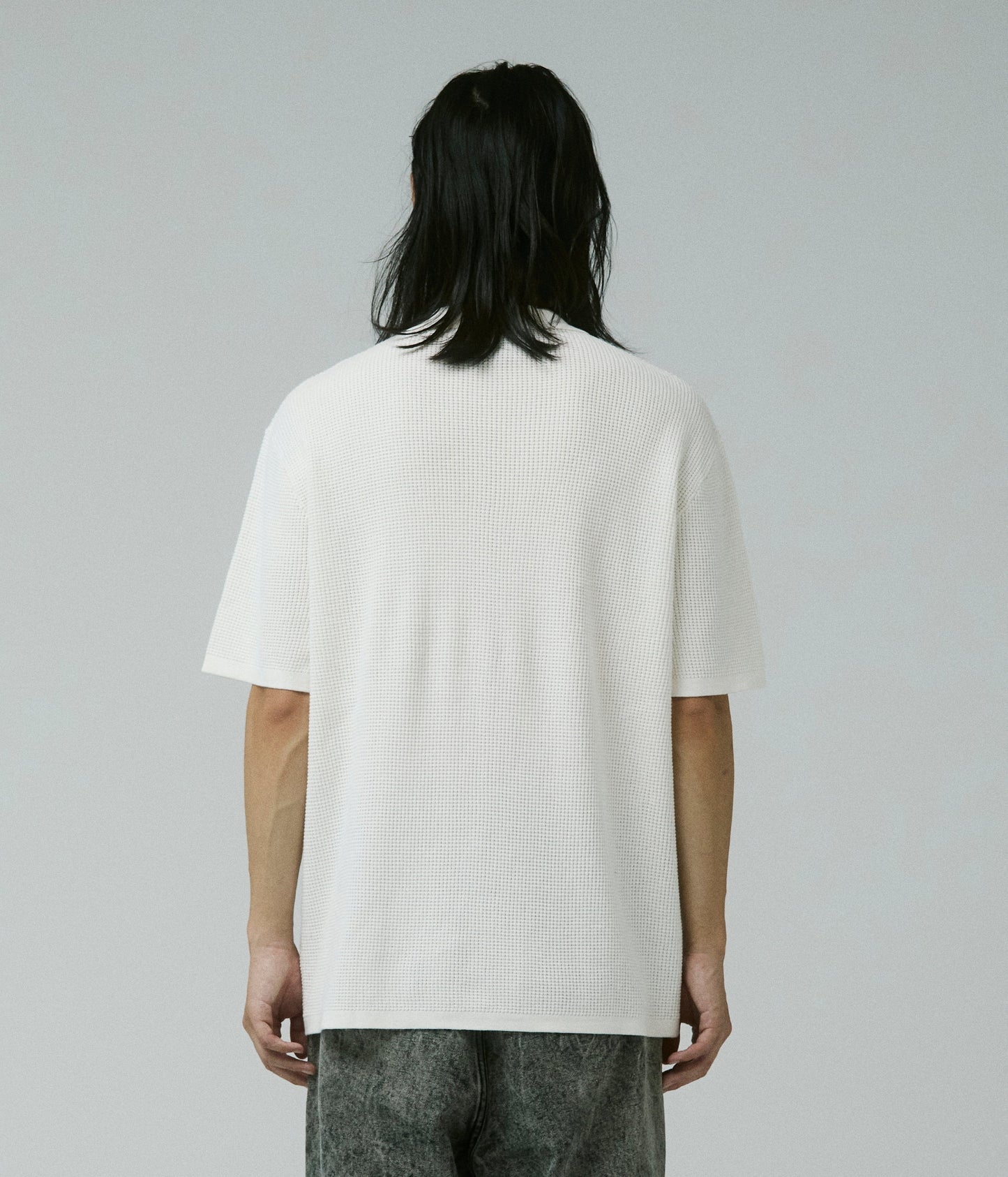 MARILYN WAFFLE SS KNIT // BONE