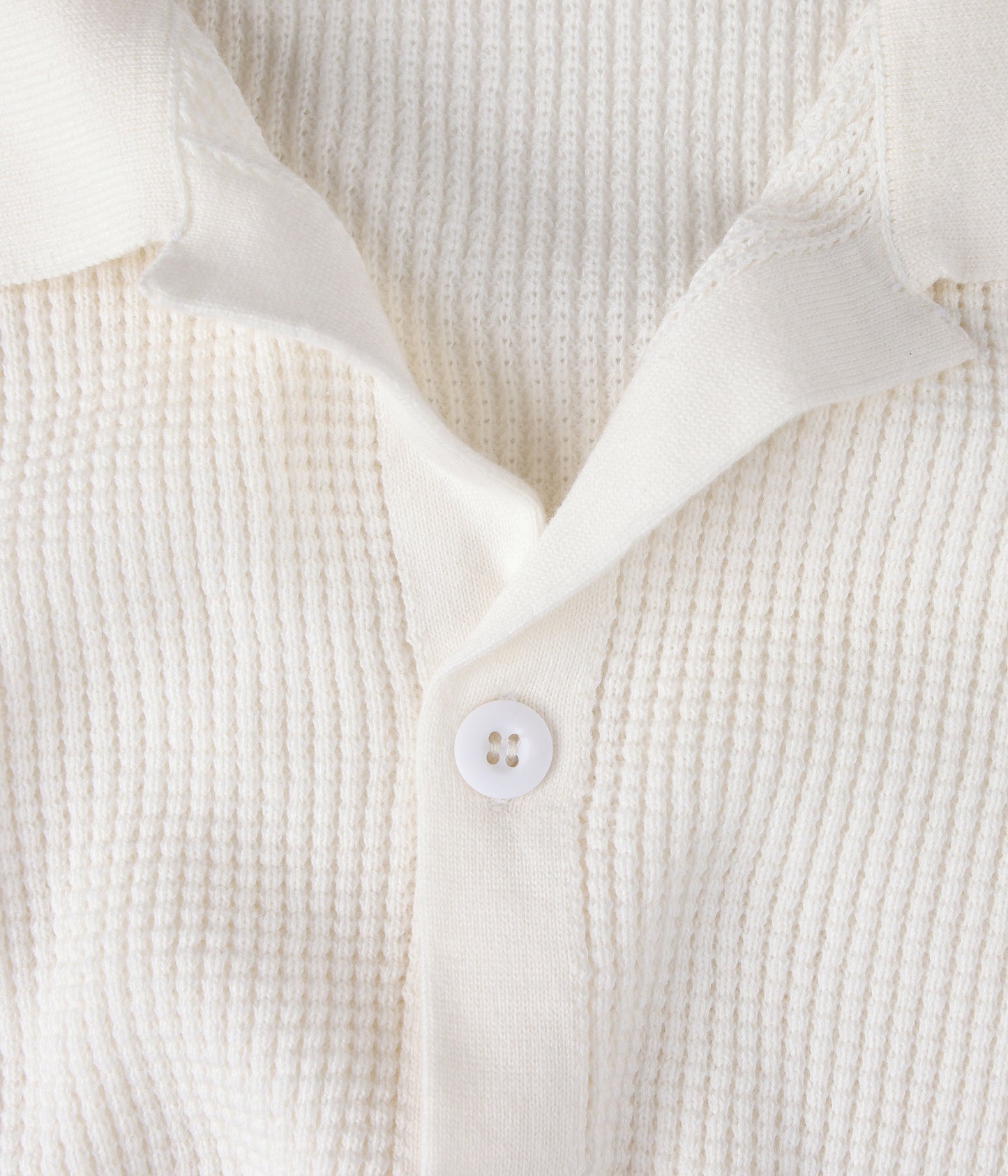 MARILYN WAFFLE SS KNIT // BONE