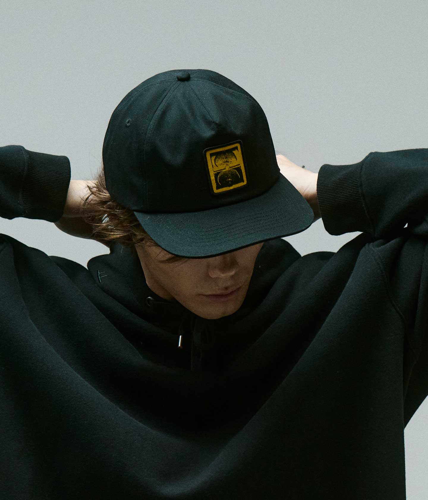 CRUX PATCH CAP // BLACK YELLOW