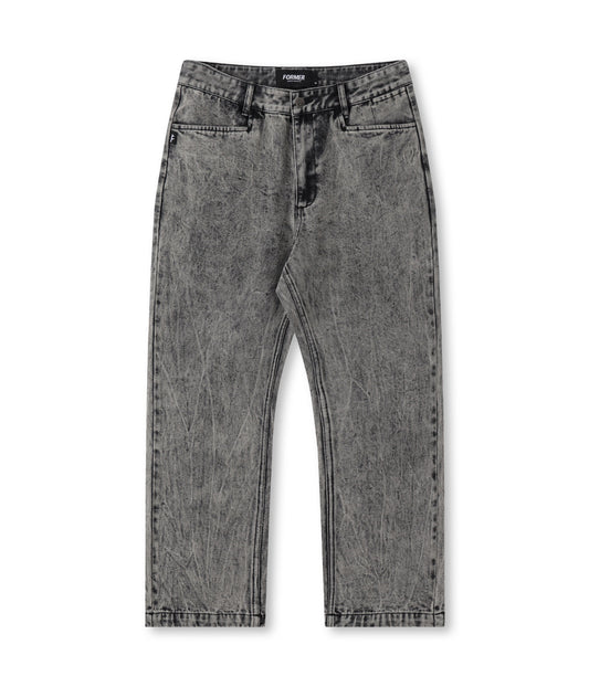 AG ACID DENIM PANT // BLACK