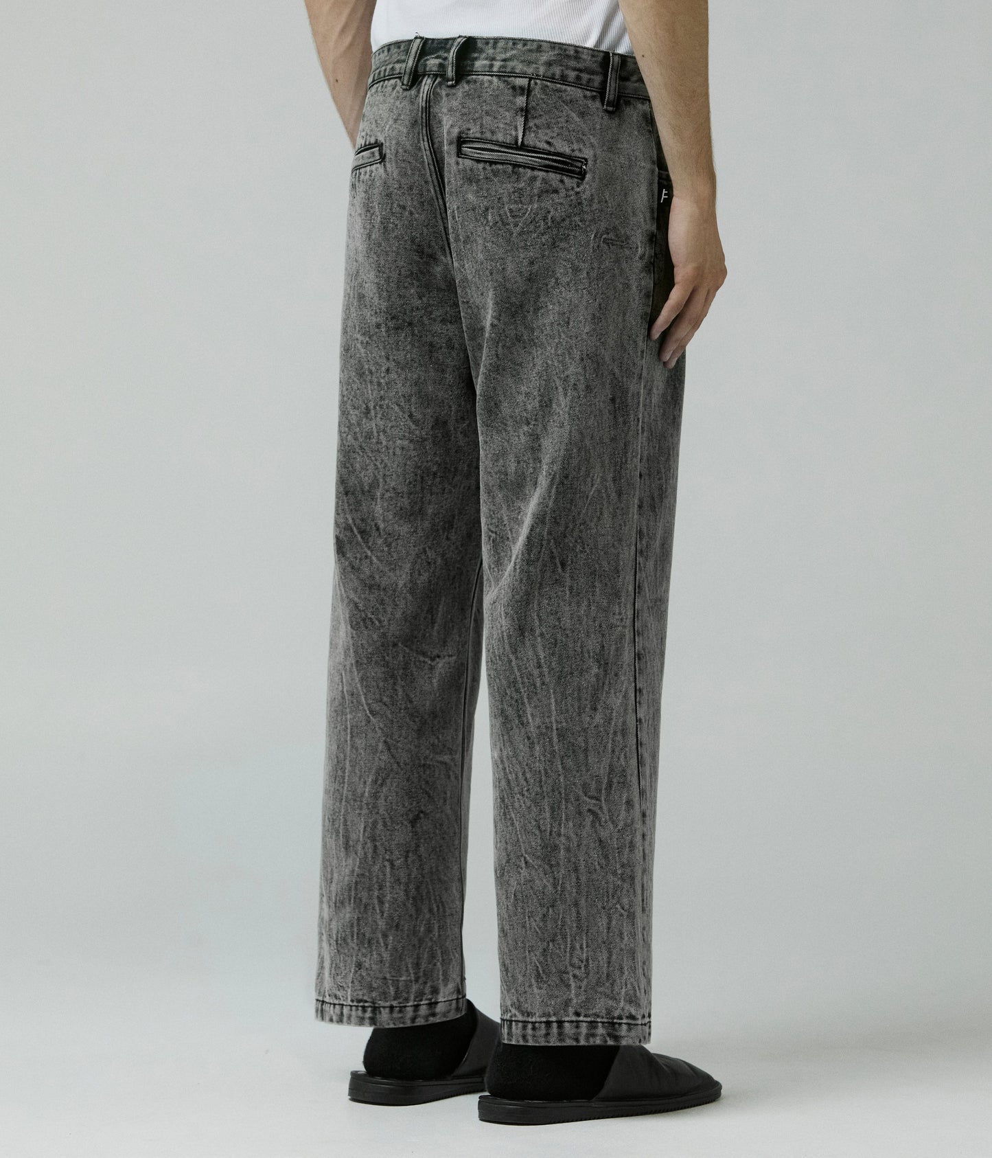 AG ACID DENIM PANT // BLACK