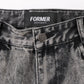 AG ACID DENIM PANT // BLACK