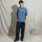 MANNERS CHECK SS SHIRT // VINTAGE NAVY